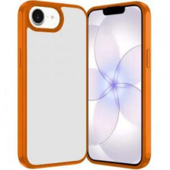 iPhone 16E (E edition) / SE4 (2025) HQ Transparent Thick 2.0mm Hybrid Case - Cosmic Orange