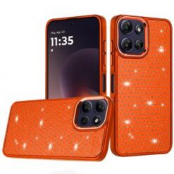Moto G Power 5G 2026/2025 Beautiful Diamond Metallic Design Metal Chrome Edged Hybrid - Cosmic O