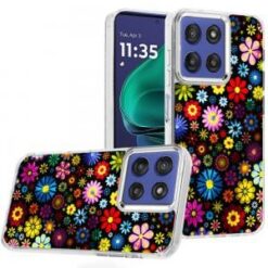 Moto G Stylus 5G 2026/2025 Beautiful Epoxy Designs With Chrome Metallic Edges Hybrid - 2