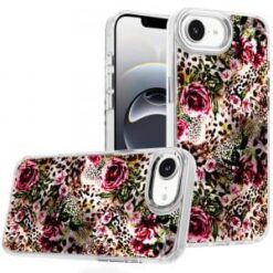 iPhone 17E / 16E / SE4 Beautiful Epoxy Designs With Chrome Metallic Edges Hybrid - 1