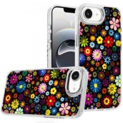 iPhone 17E / 16E / SE4 Beautiful Epoxy Designs With Chrome Metallic Edges Hybrid - 2