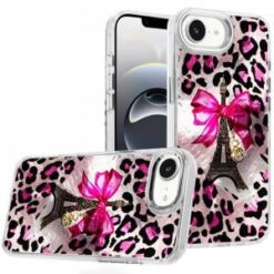 iPhone 17E / 16E / SE4 Beautiful Epoxy Designs With Chrome Metallic Edges Hybrid - 3