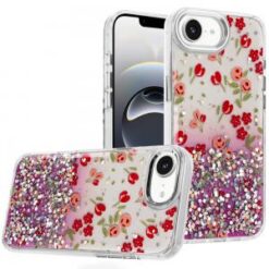 iPhone 17E / 16E / SE4 Beautiful Epoxy Designs With Chrome Metallic Edges Hybrid - 5