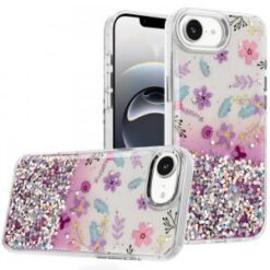 iPhone 17E / 16E / SE4 Beautiful Epoxy Designs With Chrome Metallic Edges Hybrid - 6