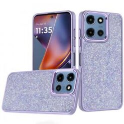 Moto G 5G 2025/2026 - G Play 2026 - Crystal Glass Diamond with Metallic Buttons and Edges Hybrid