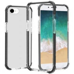 iPhone 17E / 16E / SE4 Acrylic Tough 2.5mm Transparent ShockProof Hybrid - Black