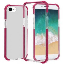 iPhone 17E / 16E / SE4 Acrylic Tough 2.5mm Transparent ShockProof Hybrid - Hot Pink
