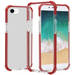 iPhone 17E / 16E / SE4 Acrylic Tough 2.5mm Transparent ShockProof Hybrid - Red
