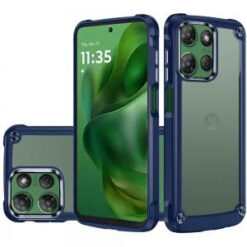 Moto G Power 2026/2025 Ultimate CaseX Transparent Hybrid Case with Metal Buttons And Camera Edge