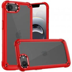 iPhone 17E / 16E / SE4 Ultimate CaseX Transparent Hybrid Case with Metal Buttons And Camera Edge