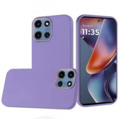 Moto G 5G 2025/2026 - G Play 2026 - Classy Slick Chromed Around Hybrid Case Cover - Dark Purple