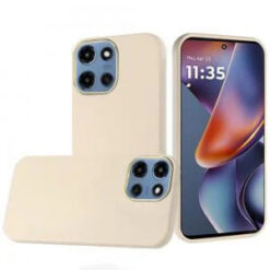 Moto G 5G 2025/2026 - G Play 2026 - Classy Slick Chromed Around Hybrid Case Cover - White