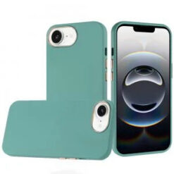 iPhone 17E / 16E / SE4 Classy Slick Chromed Around Hybrid Case Cover - Teal
