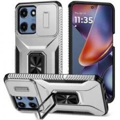 Moto G 5G 2025/2026 - G Play 2026 - Complete Magnetic Metal Ring Stand Camera Protection Hybrid