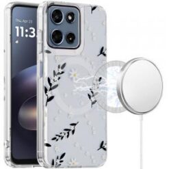 Moto G 5G 2025/2026 / G PLAY 2026 Double layers IMD case with magsafe - Gilded Foliage