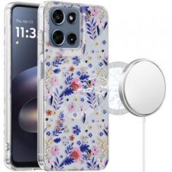 Moto G 5G 2025/2026 / G PLAY 2026 Double layers IMD case with magsafe - Midnight Floral