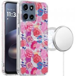 Moto G 5G 2025/2026 / G PLAY 2026 Double layers IMD case with magsafe - Nocturne Rose