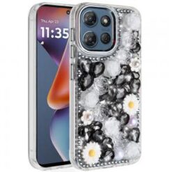 Moto G 5G 2025/2026 - G Play 2026 - Spectacular Full Bling Stones Glitter HQ Hybrid Floral Serie