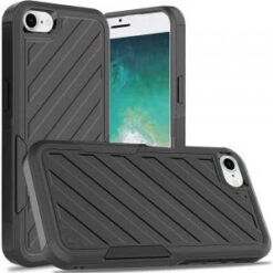 iPhone 17E / 16E / SE4 Noble lined shockproof dual layer hybrid - Black/Black