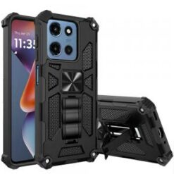 Moto G 5G 2025/2026 - G Play 2026 - Machine Design Hybrid with Kickstand - Black