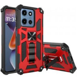 Moto G 5G 2025/2026 - G Play 2026 - Machine Design Hybrid with Kickstand - Red