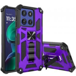 Moto G Stylus 5G 2026/2025 Machine Design Hybrid with Kickstand - Purple