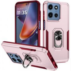 Moto G 5G 2025/2026 - G Play 2026 - Tough Hybrid With Ring Stand Case - Pink