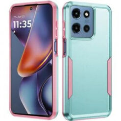 Moto G 5G 2025/2026 - G Play 2026 - Tough Hybrid Case - Teal/Pink