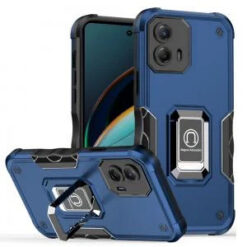 Motorola Moto G 5G 2024 OPTIMUM Magnetic Ring Stand Hybrid Case Cover - Blue