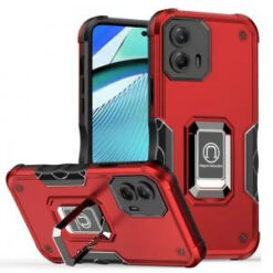 Motorola Moto G Power 5g 2024 OPTIMUM Magnetic Ring Stand Hybrid Case Cover - Red