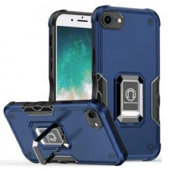 iPhone 17E / 16E / SE4 OPTIMUM Magnetic Ring Stand Hybrid Case Cover - Blue