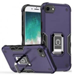 iPhone 17E / 16E / SE4 OPTIMUM Magnetic Ring Stand Hybrid Case Cover - Dark Purple