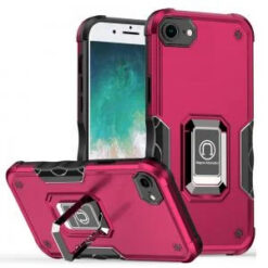 iPhone 17E / 16E / SE4 OPTIMUM Magnetic Ring Stand Hybrid Case Cover - Hot Pink