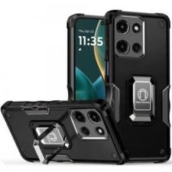 Moto G Stylus 5G 2026/2025 OPTIMUM Magnetic Ring Stand Hybrid Case Cover - Black