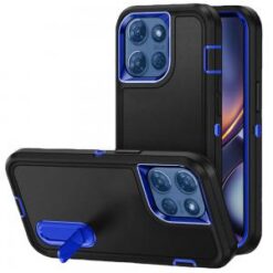 Moto G 5G 2025/2026 - G Play 2026 - PEAK 3in1 Toughest Hybrid with Stand Cover Case - Black/Blue