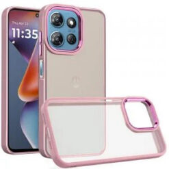Moto G 5G 2025/2026 - G Play 2026 - Polished Oil Thick Acrylic Metal Button Hybrid Case Cover -