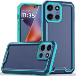 Moto G 5G 2025/2026 - G Play 2026 - Rank Tough Strong Modern Fused Hybrid Case Cover - Blue