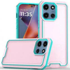 Moto G 5G 2025/2026 - G Play 2026 - Rank Tough Strong Modern Fused Hybrid Case Cover - Light Pin