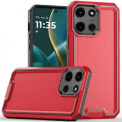 Moto G Stylus 5G 2026/2025 Rank Tough Strong Modern Fused Hybrid Case Cover - Red