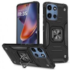 Moto G 5G 2025/2026 - G Play 2026 - Robust Magnetic Kickstand Hybrid Case Cover - Black
