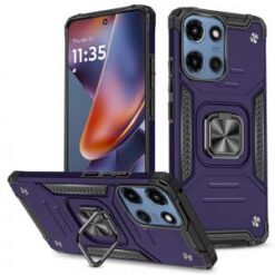 Moto G 5G 2025/2026 - G Play 2026 - Robust Magnetic Kickstand Hybrid Case Cover - Dark Purple