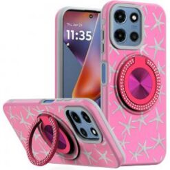 Moto G 5G 2025/2026 - G Play 2026 - Metal Diamond CD Pattern Design Matte Finished Hybrid with R