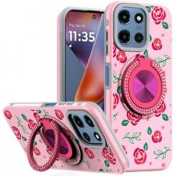 Moto G 5G 2025/2026 - G Play 2026 - Metal Diamond CD Pattern Design Matte Finished Hybrid with R