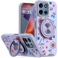 Moto G 5G 2025/2026 - G Play 2026 - Metal Diamond CD Pattern Design Matte Finished Hybrid with R
