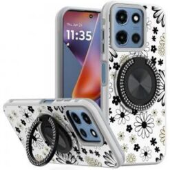 Moto G 5G 2025/2026 - G Play 2026 - Metal Diamond CD Pattern Design Matte Finished Hybrid with R