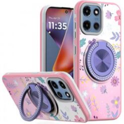 Moto G 5G 2025/2026 - G Play 2026 - Metal Diamond CD Pattern Design Matte Finished Hybrid with R