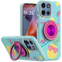Moto G 5G 2025/2026 - G Play 2026 - Metal Diamond CD Pattern Design Matte Finished Hybrid with R