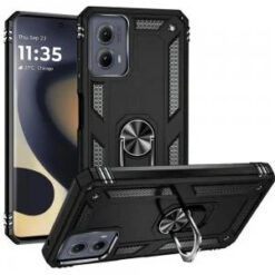 Motorola Moto Edge 5G 2024 Ring Magnetic Kickstand Hybrid - Black