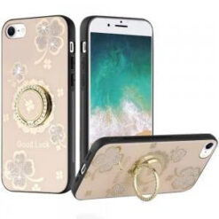 iPhone 17E / 16E / SE4 SPLENDID Diamond Glitter Ornaments Engraving Case Cover - Good Luck Flora