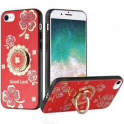 iPhone 17E / 16E / SE4 SPLENDID Diamond Glitter Ornaments Engraving Case Cover - Good Luck Flora